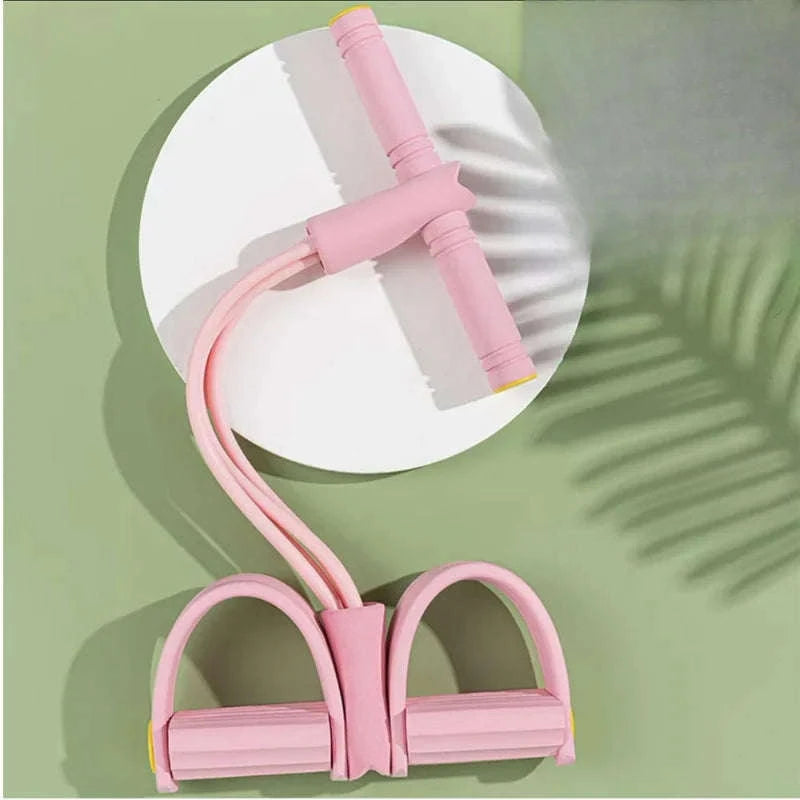 4‑Tube Resistance Bands Yoga Pedal Puller for Home Fitness-C058-5 Blue 1PCS / China Mainland