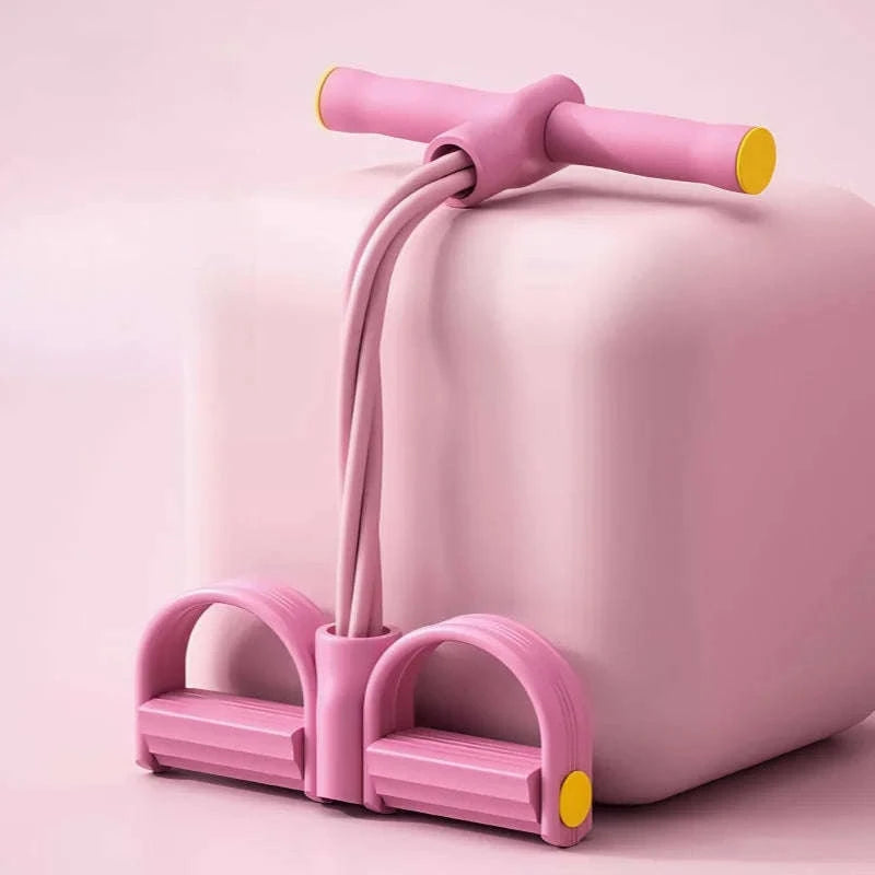 4‑Tube Resistance Bands Yoga Pedal Puller for Home Fitness-C058-5 Blue 1PCS / China Mainland