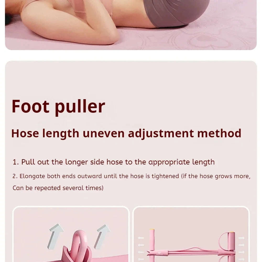 4‑Tube Resistance Bands Yoga Pedal Puller for Home Fitness-C058-5 Blue 1PCS / China Mainland