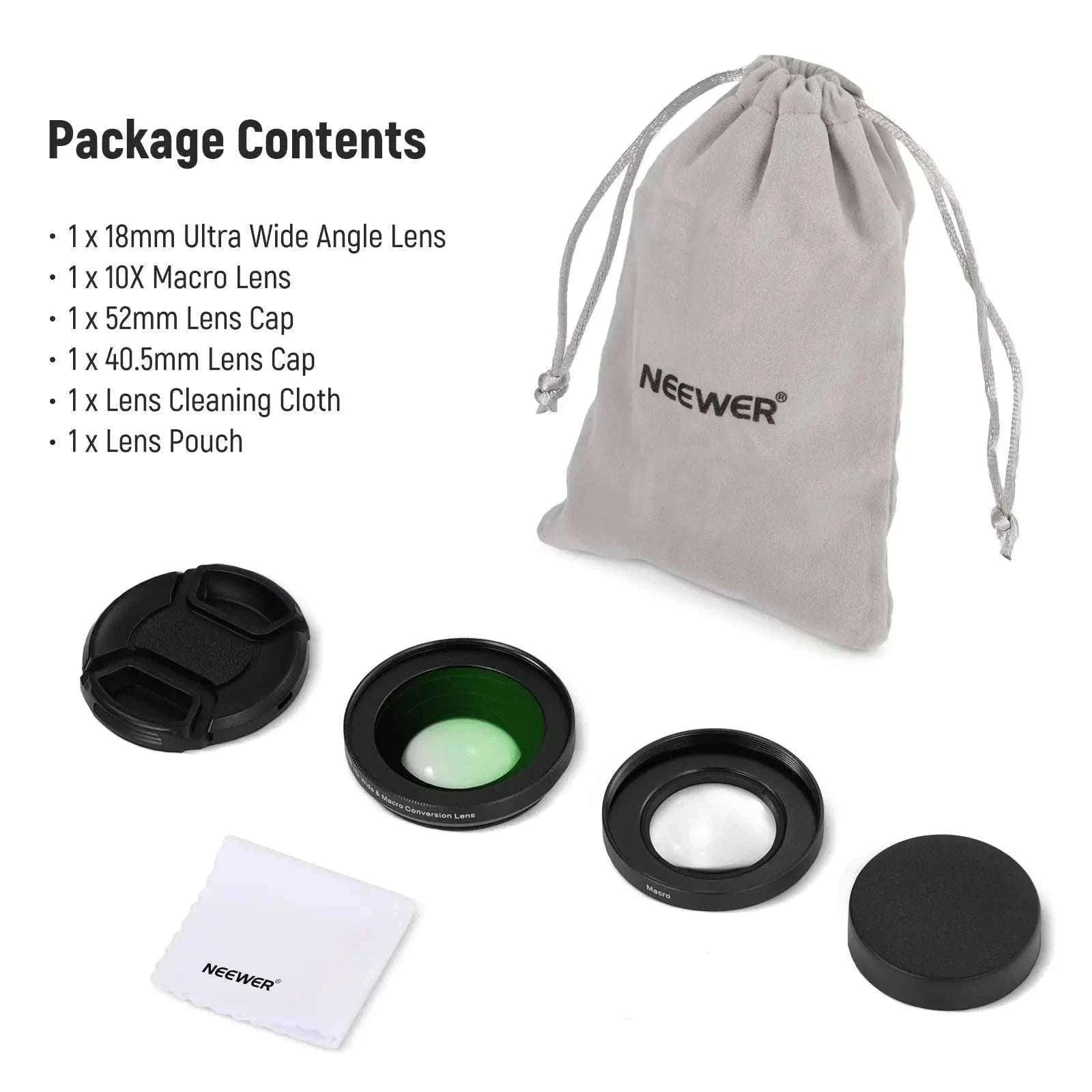 40.5mm 2-in-1 Wide Angle & 10X Macro Lens for Sony ZV-E10 ZV-1F-China Mainland