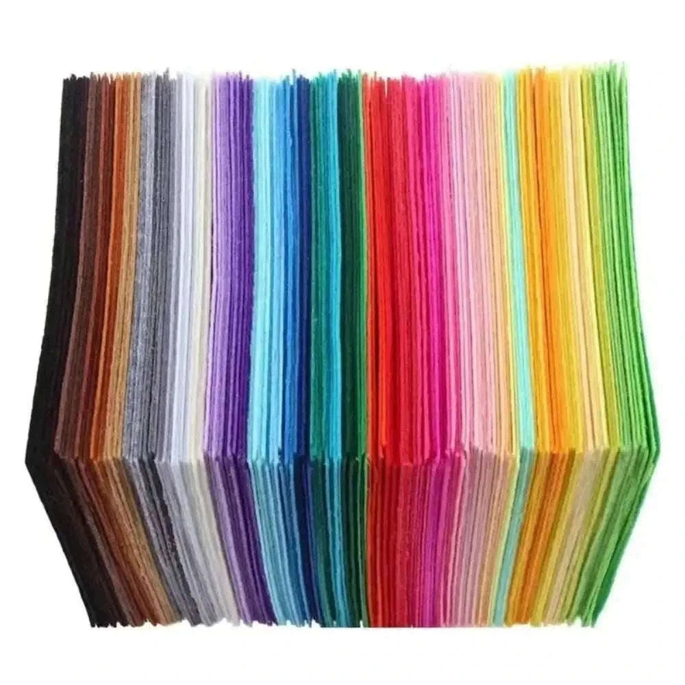 40-Color Soft Felt Fabric Sheets for DIY Crafting-15x15cm 40pcs / China Mainland