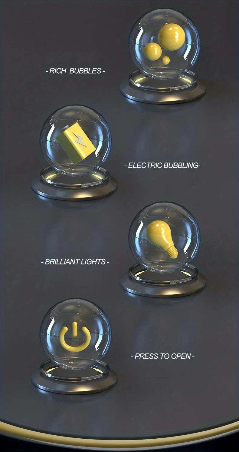 40‑Hole Fully Automatic Bubble Machine with Lights-PURPLE