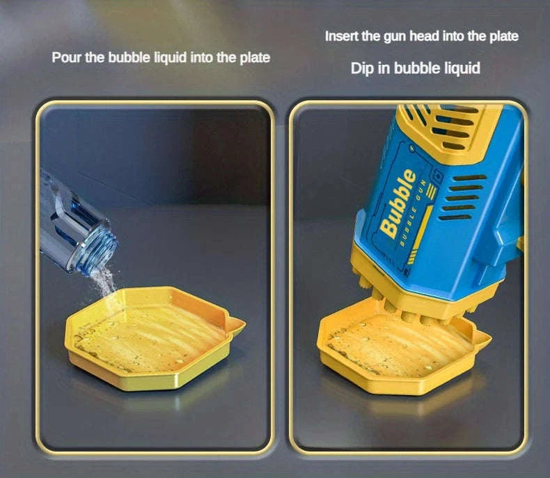 40‑Hole Fully Automatic Bubble Machine with Lights-PURPLE