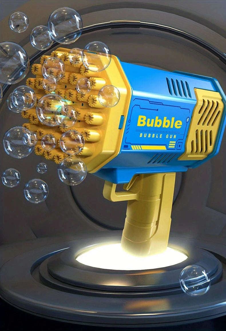 40‑Hole Fully Automatic Bubble Machine with Lights-PURPLE