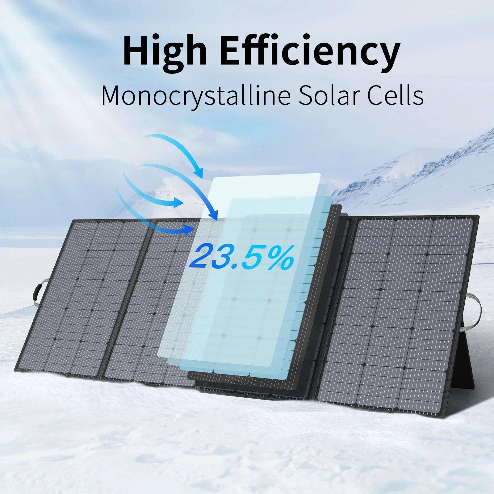 400W Portable Foldable Solar Panel with Kickstands-400W Solar panel / United States