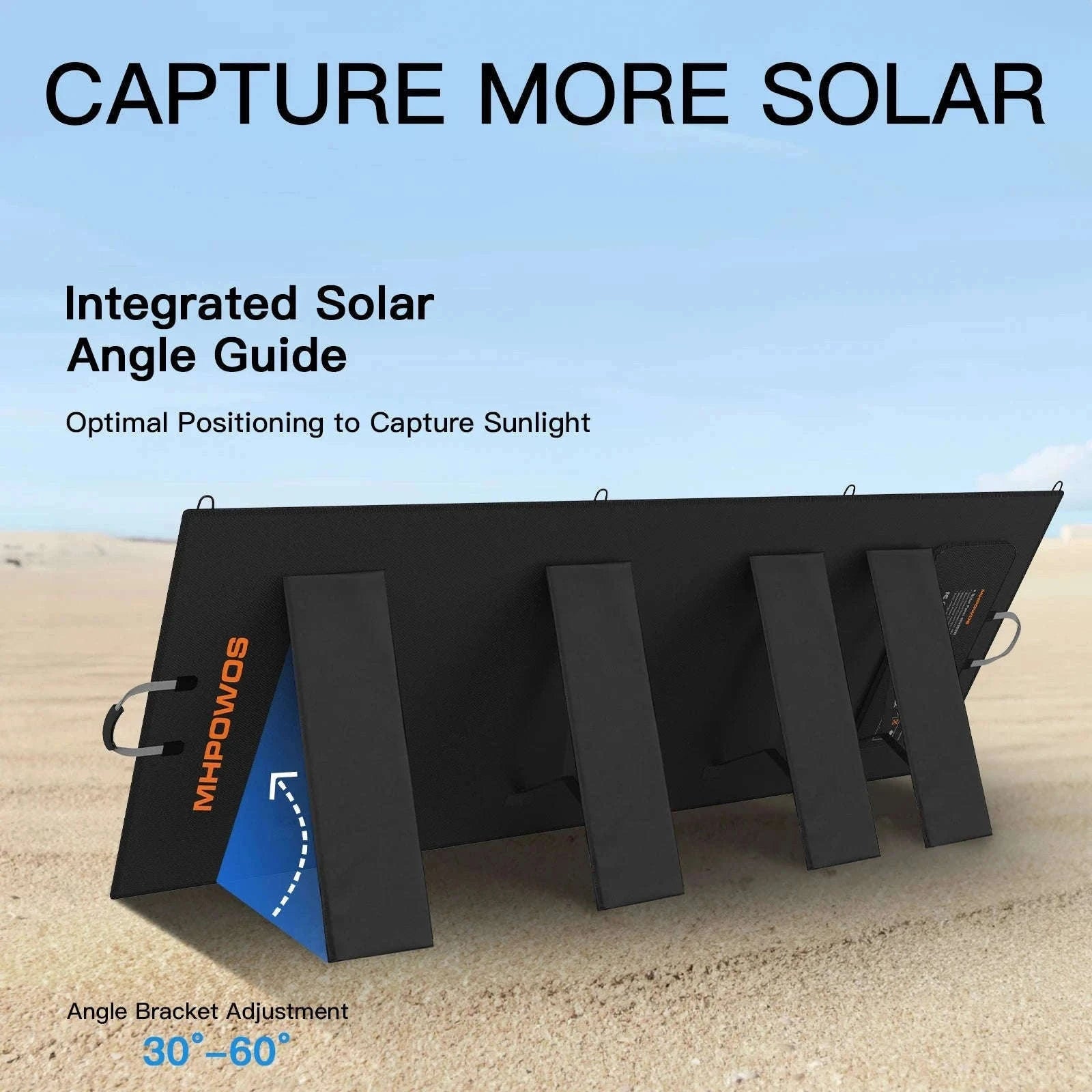 400W Portable Foldable Solar Panel with Kickstands-400W Solar panel / United States