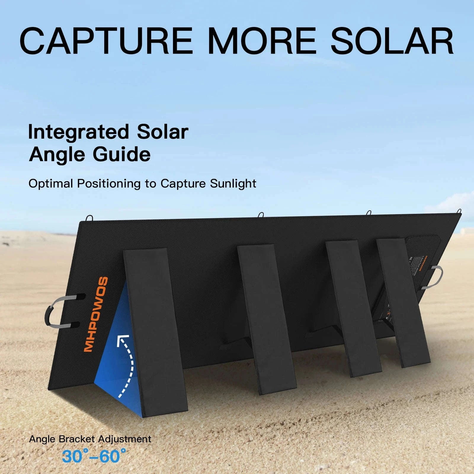 400W Portable Foldable Solar Panel with Kickstands-400W Solar panel / United States