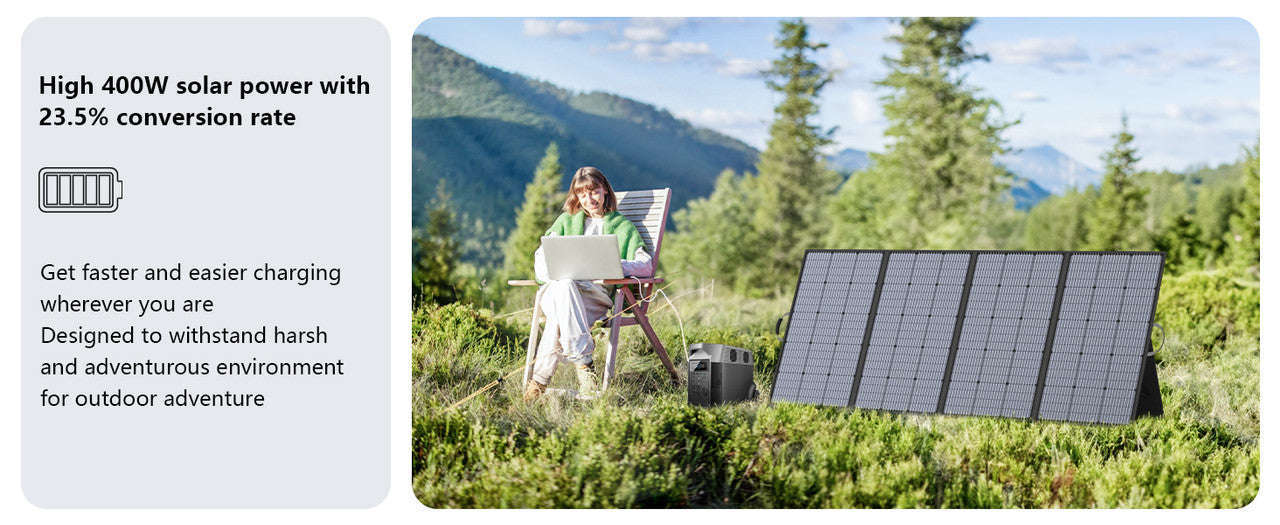 400W Portable Foldable Solar Panel with Kickstands-400W Solar panel / United States