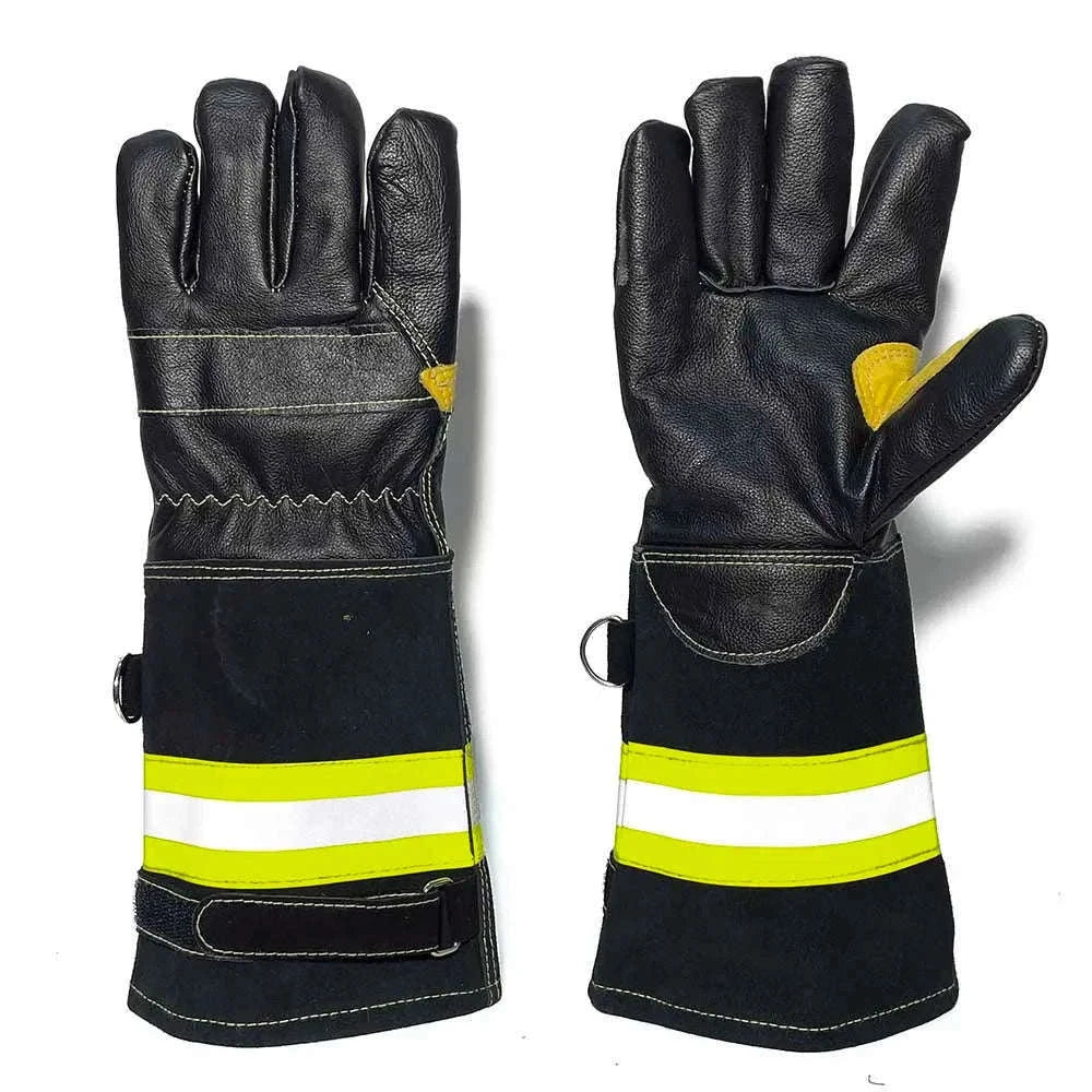 40cm Forest Fire Fighting Gloves with Reflective Strips-Default Title