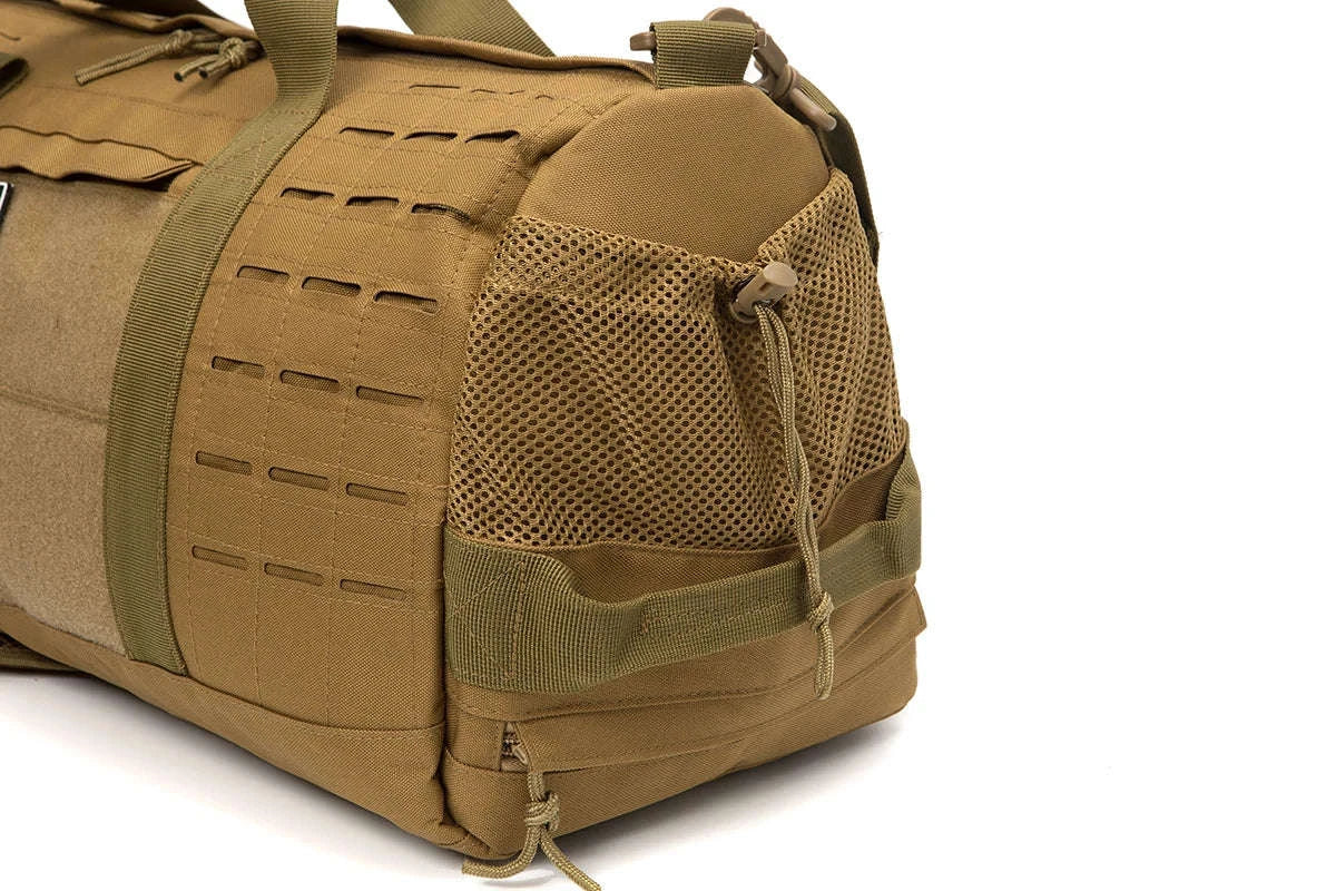 40L Tactical Travel Backpack with Shoe Compartment and MOLLE Webbing-Black / United States