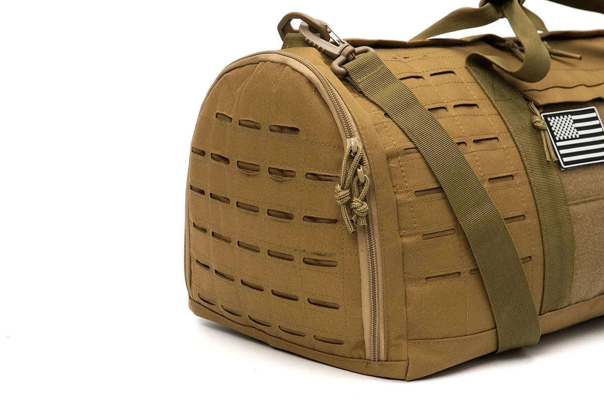 40L Tactical Travel Backpack with Shoe Compartment and MOLLE Webbing-Black / United States