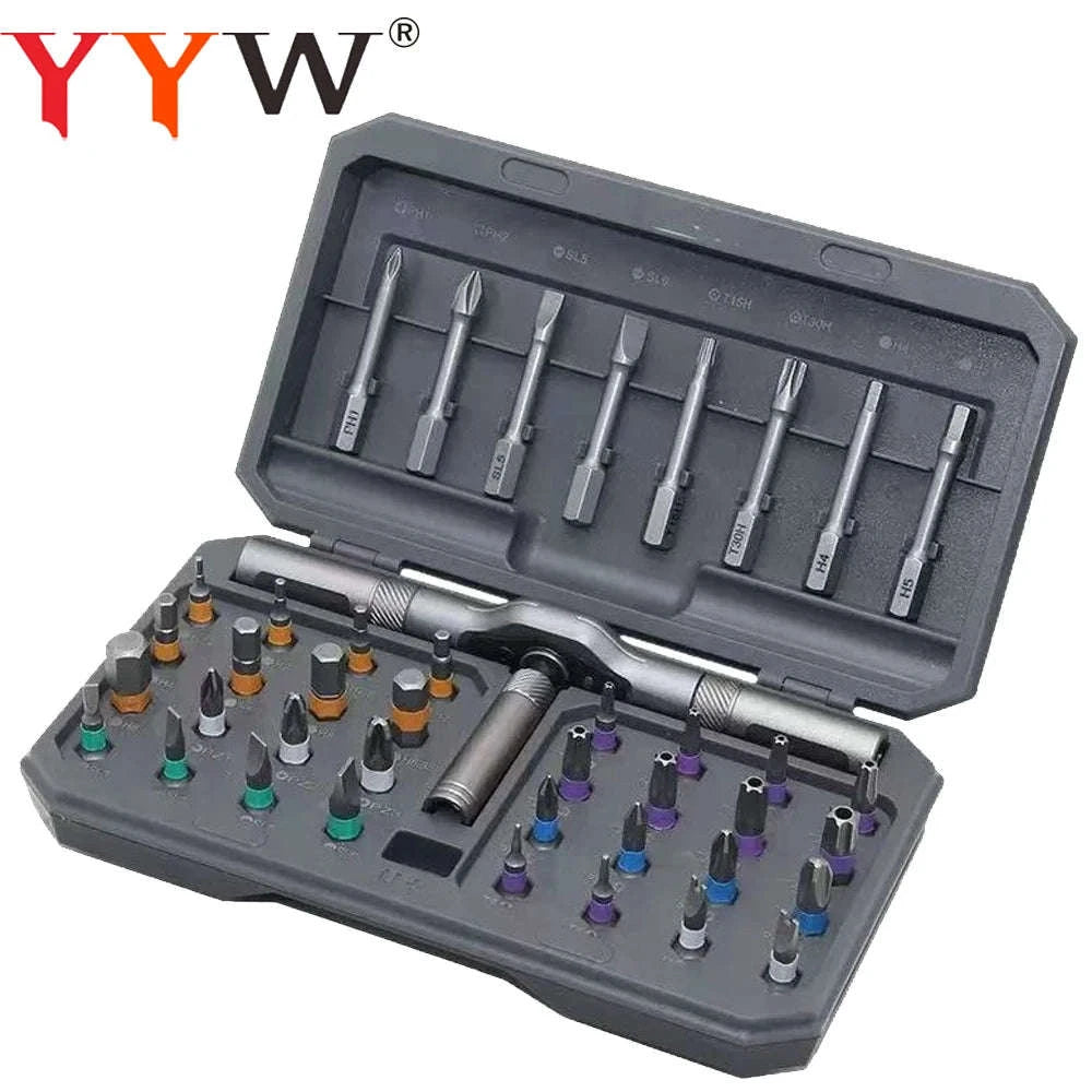 41-in-1 Magnetic Ratchet Screwdriver Set with High Torque Handle-42 in 1 / United States