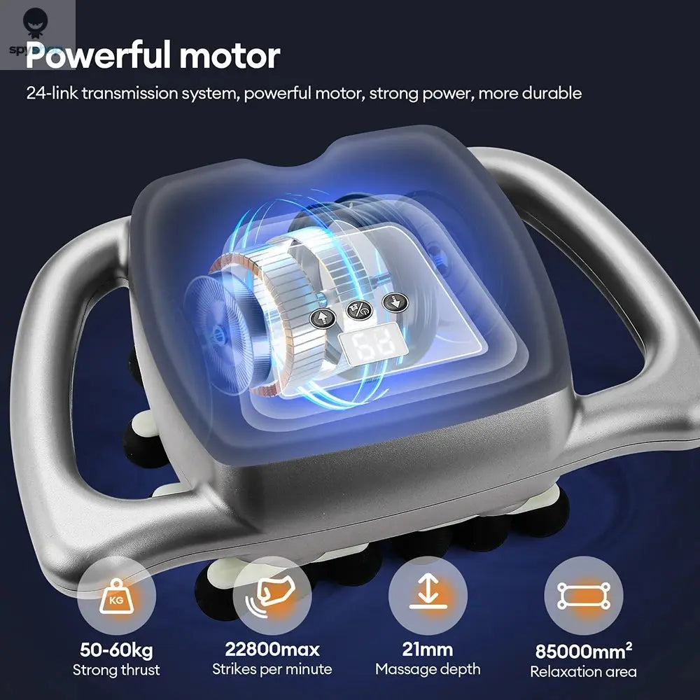 42-Heads Fascia Gun High-Frequency Vibration Body Massage Gun Back and Waist Massager Neck Shoulder Massager Muscle masajeador