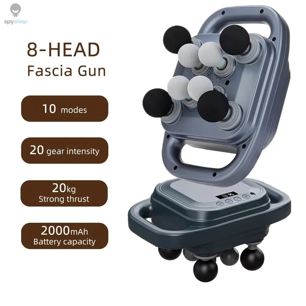 42-Heads Fascia Gun High-Frequency Vibration Body Massage Gun Back and Waist Massager Neck Shoulder Massager Muscle masajeador