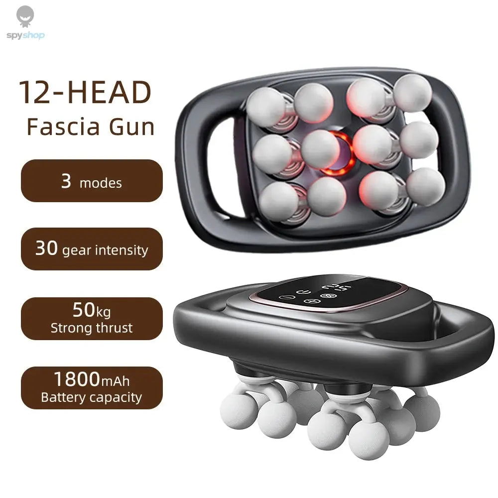 42-Heads Fascia Gun High-Frequency Vibration Body Massage Gun Back and Waist Massager Neck Shoulder Massager Muscle masajeador