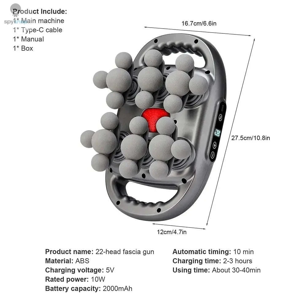42‑Heads Fascia Gun High‑Frequency Massage Gun-32 head