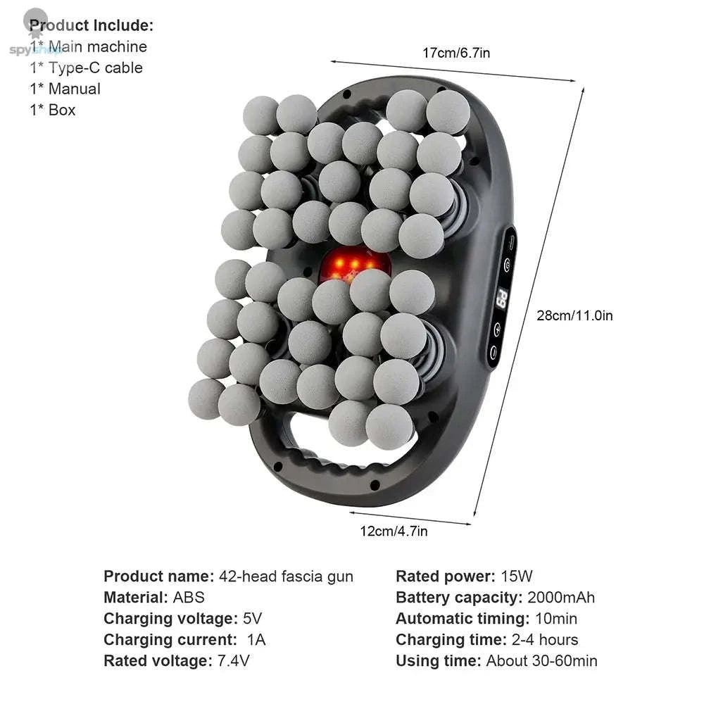 42‑Heads Fascia Gun High‑Frequency Massage Gun-32 head