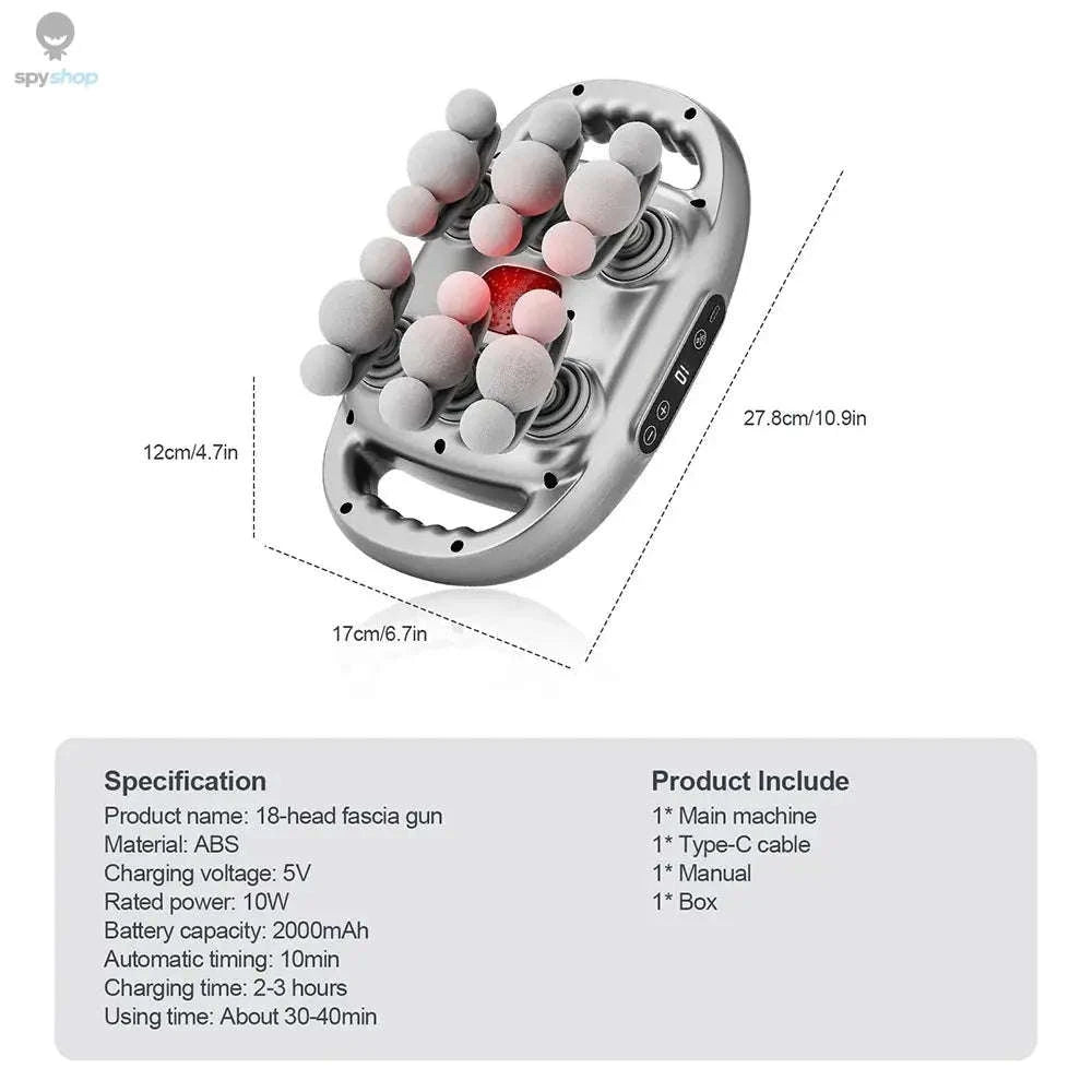 42‑Heads Fascia Gun High‑Frequency Massage Gun-32 head