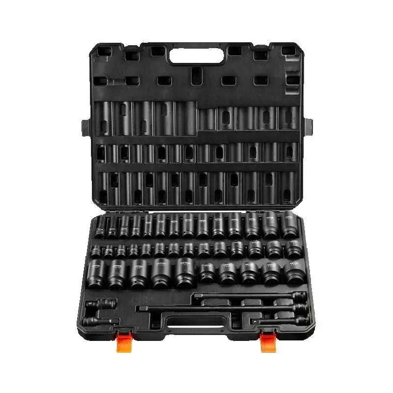 43-Piece 1/2" Drive Impact Socket Set SAE Deep & Shallow-