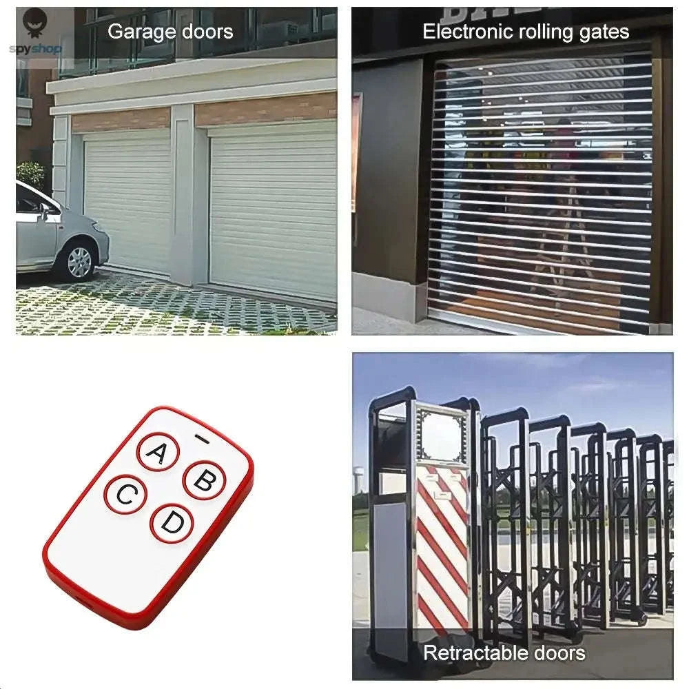 433MHz Garage Door Remote Duplicator – Long‑Range, Universal Code Copying-RED
