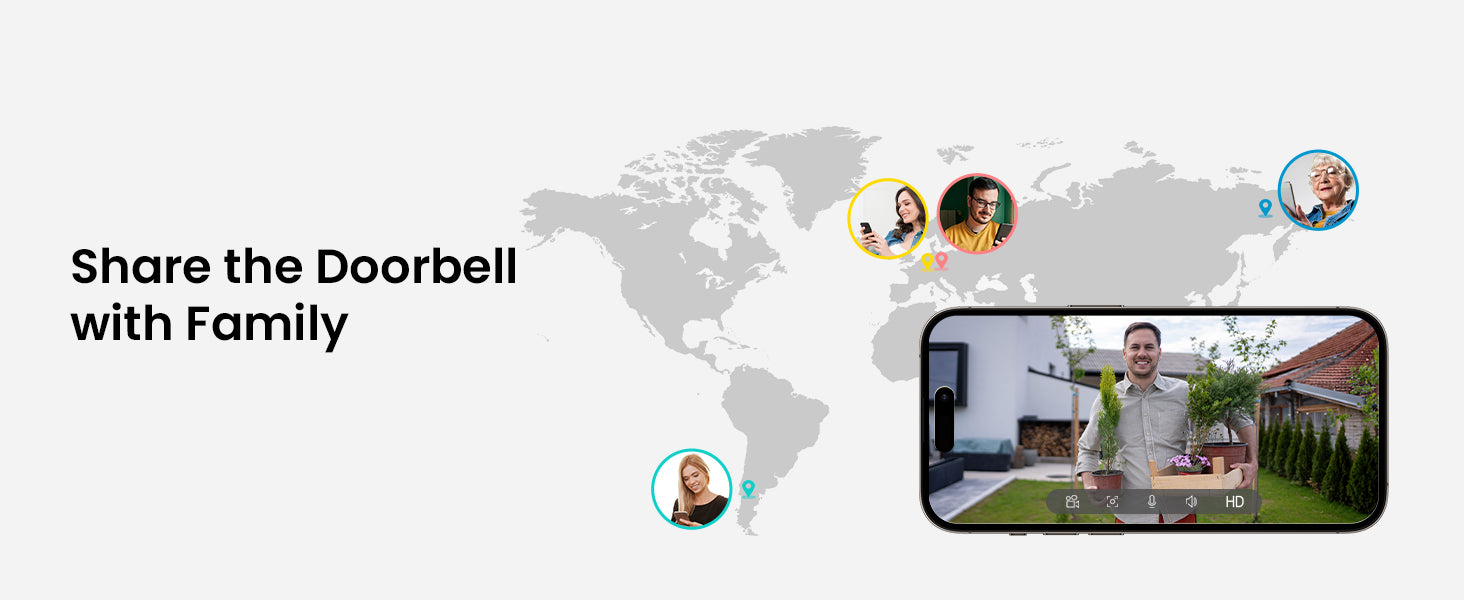 ieGeek 5MP Wireless Video Doorbell Camera with 2-Way Audio