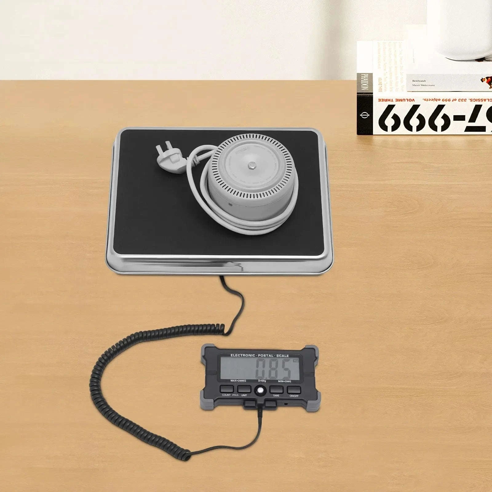 440 lb Heavy Duty Postal Package Scale with LCD Display-United States / black