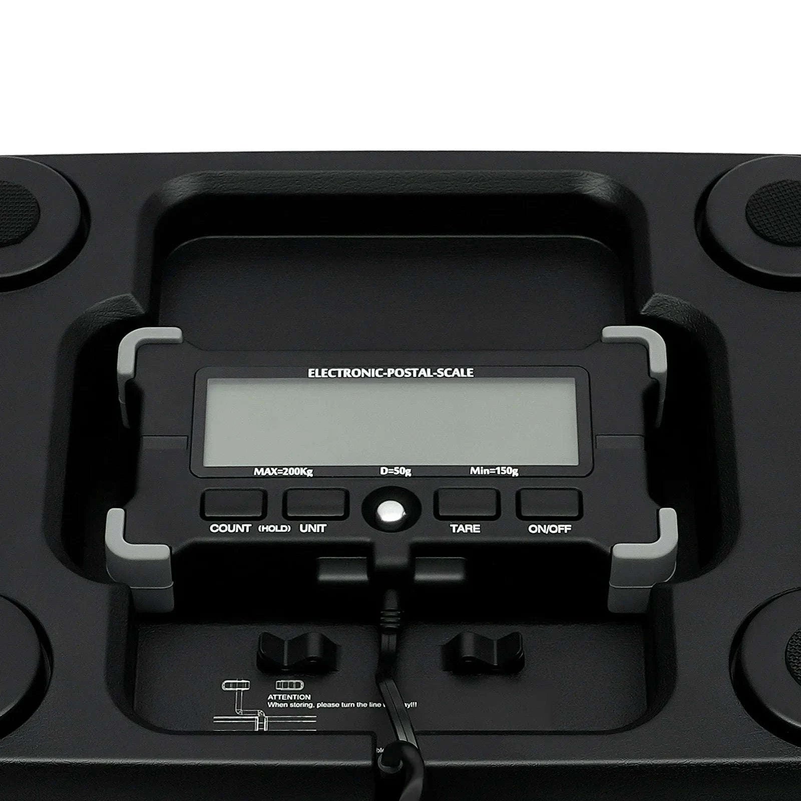 440 lb Heavy Duty Postal Package Scale with LCD Display-United States / black