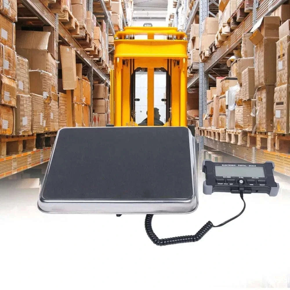440lb Digital Shipping Scale with Stainless Steel Platform-black / United States