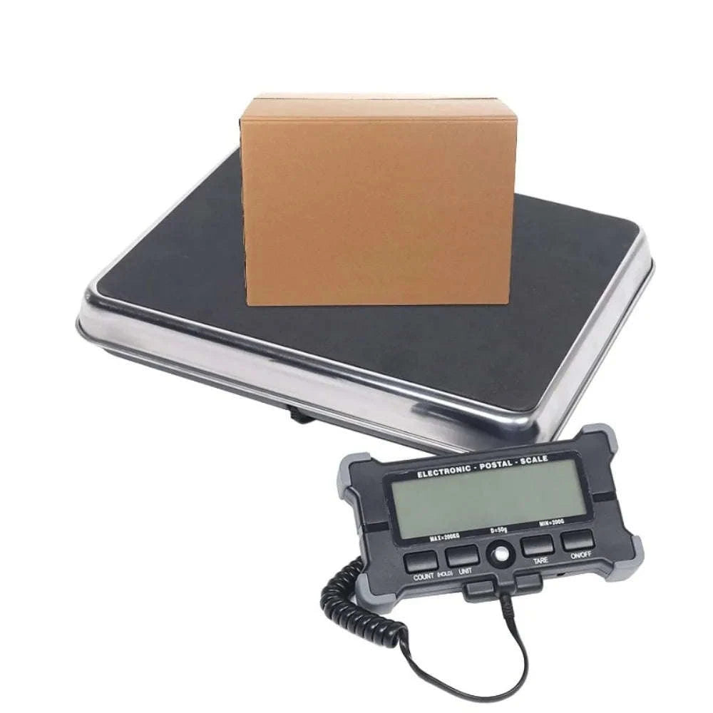 440lb Digital Shipping Scale with Stainless Steel Platform-black / United States