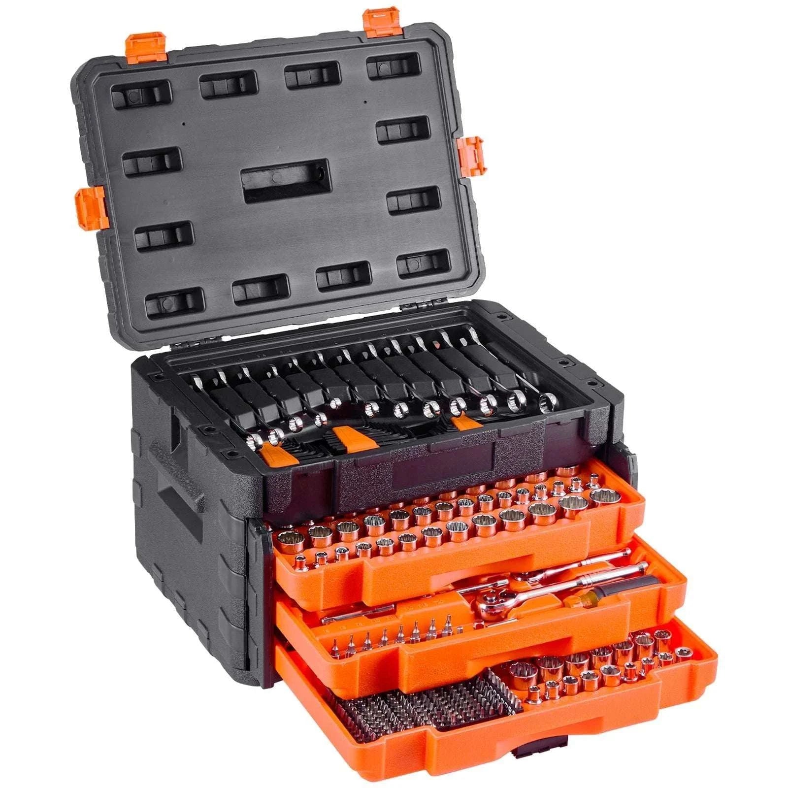 450-Piece Mechanics Tool Set with SAE & Metric Sockets Case-450PCs / United States
