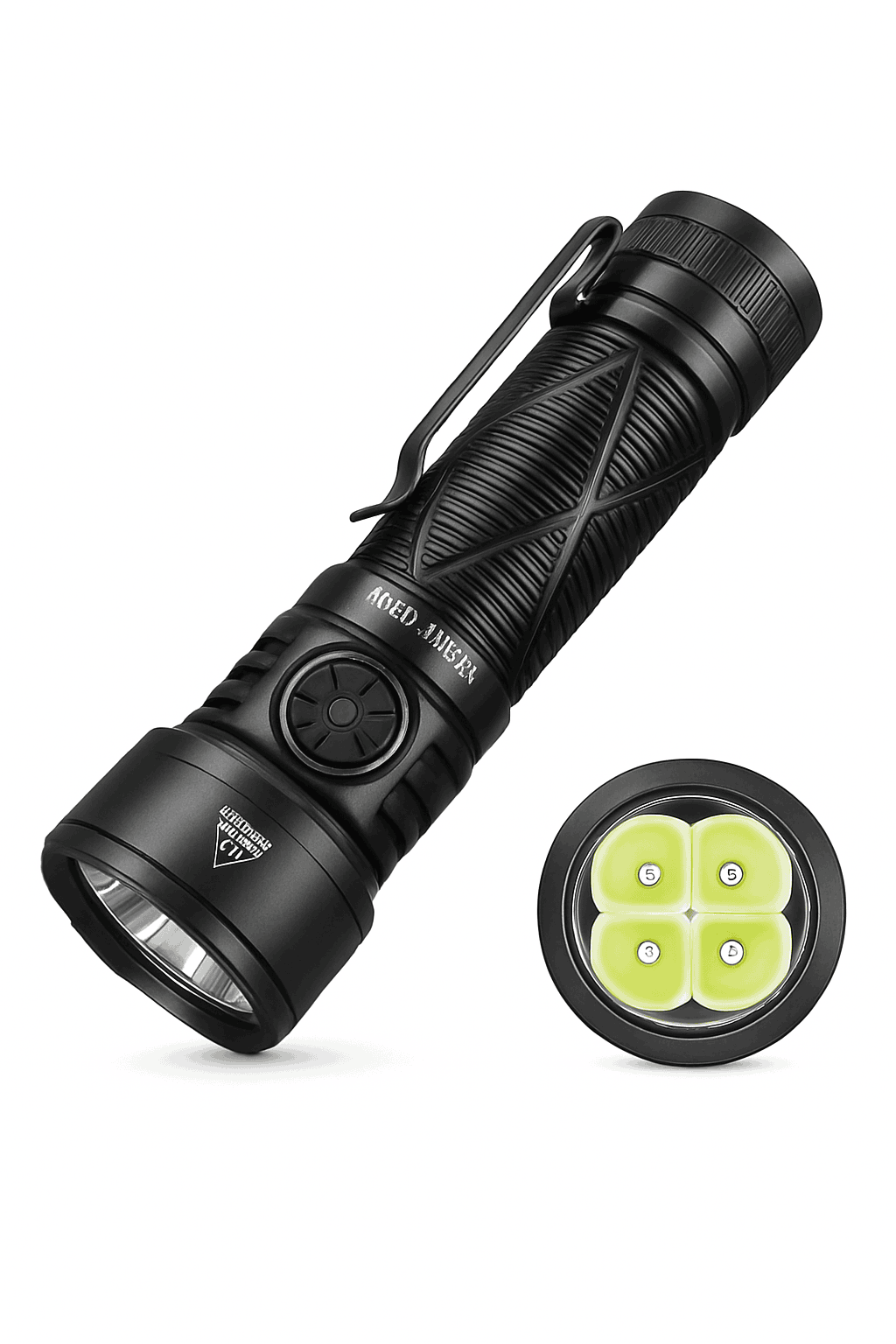 4500LM LED Flashlight USB-C Rechargeable 21700-6000-6500K / Poland