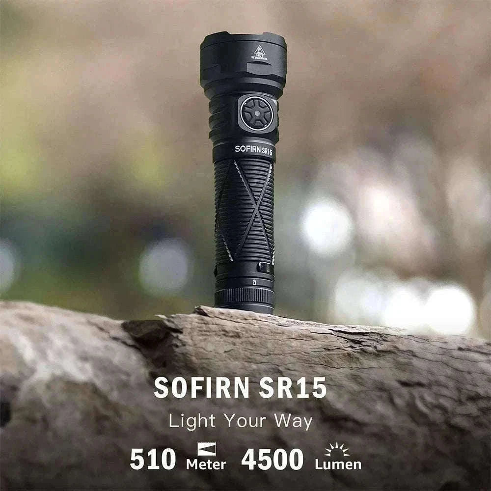 4500LM LED Flashlight USB-C Rechargeable 21700-6000-6500K / Poland