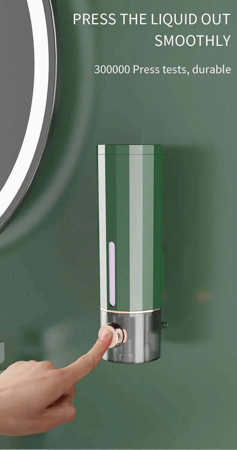 450ml Wall Mounted Soap Dispenser for Bathroom and Shower Use-Ivory