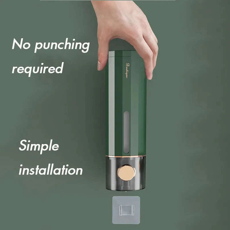 450ml Wall Mounted Soap Dispenser for Bathroom and Shower Use-Ivory