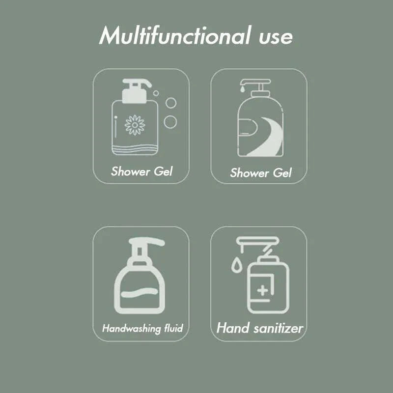 450ml Wall Mounted Soap Dispenser for Bathroom and Shower Use-Ivory