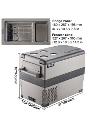 Portable Car Refrigerator Freezer 12V Compressor Cooler 20L–55L