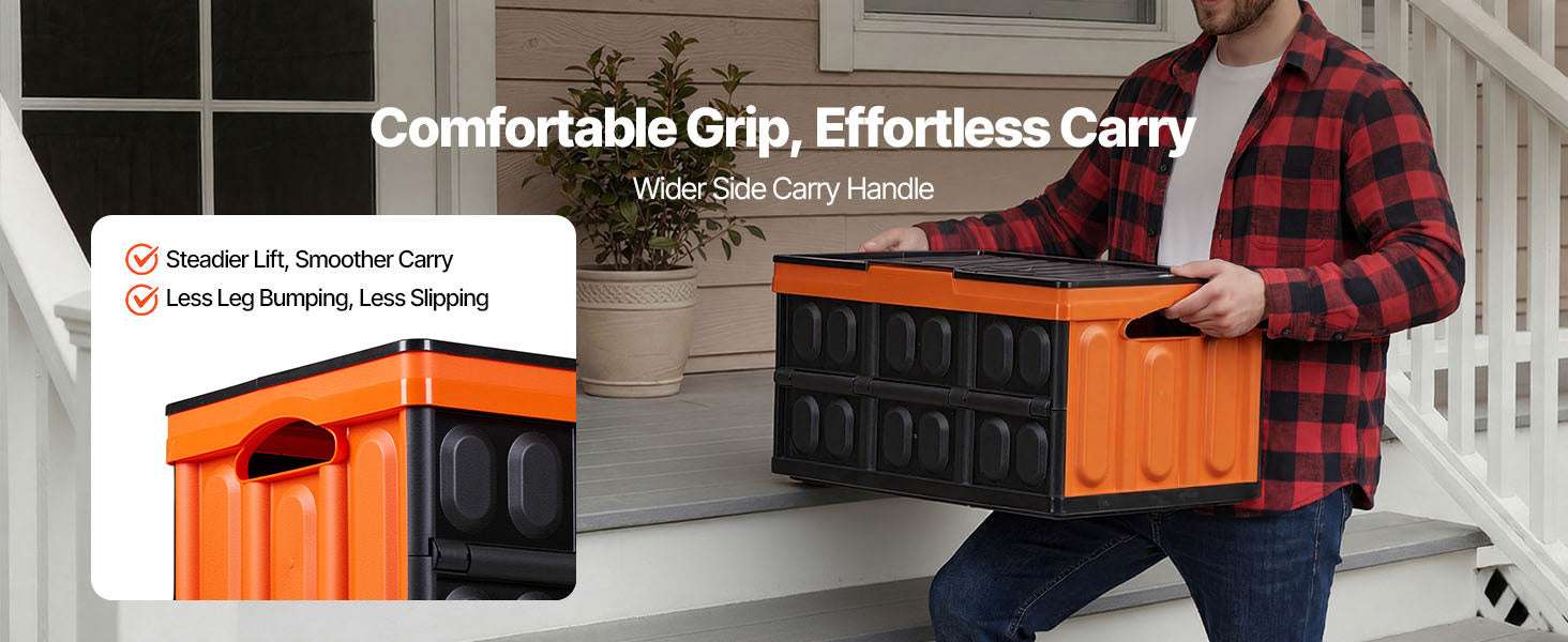45L Collapsible Storage Bins (3 Pack) Stackable Crates with Lids-45L / United States