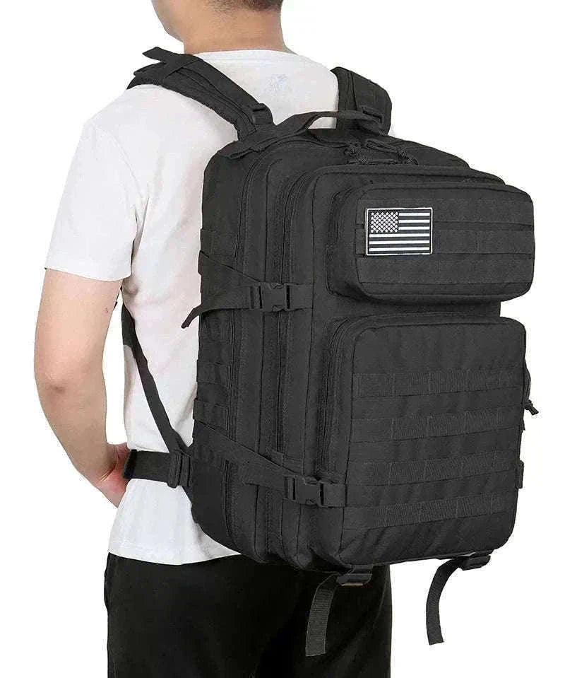 45L Large Capacity Tactical Backpack-Black / United States