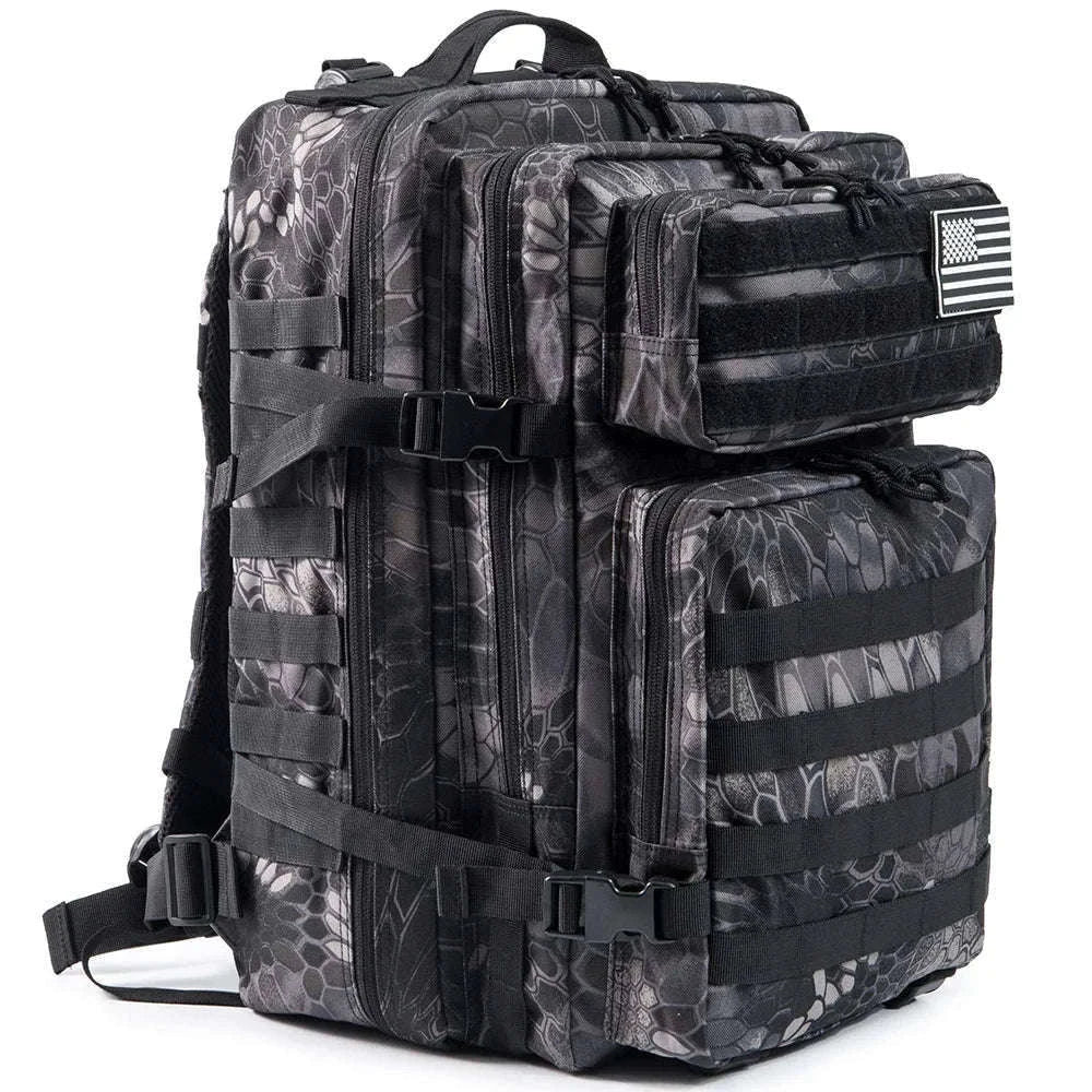 45L Large Capacity Tactical Backpack-Black / United States
