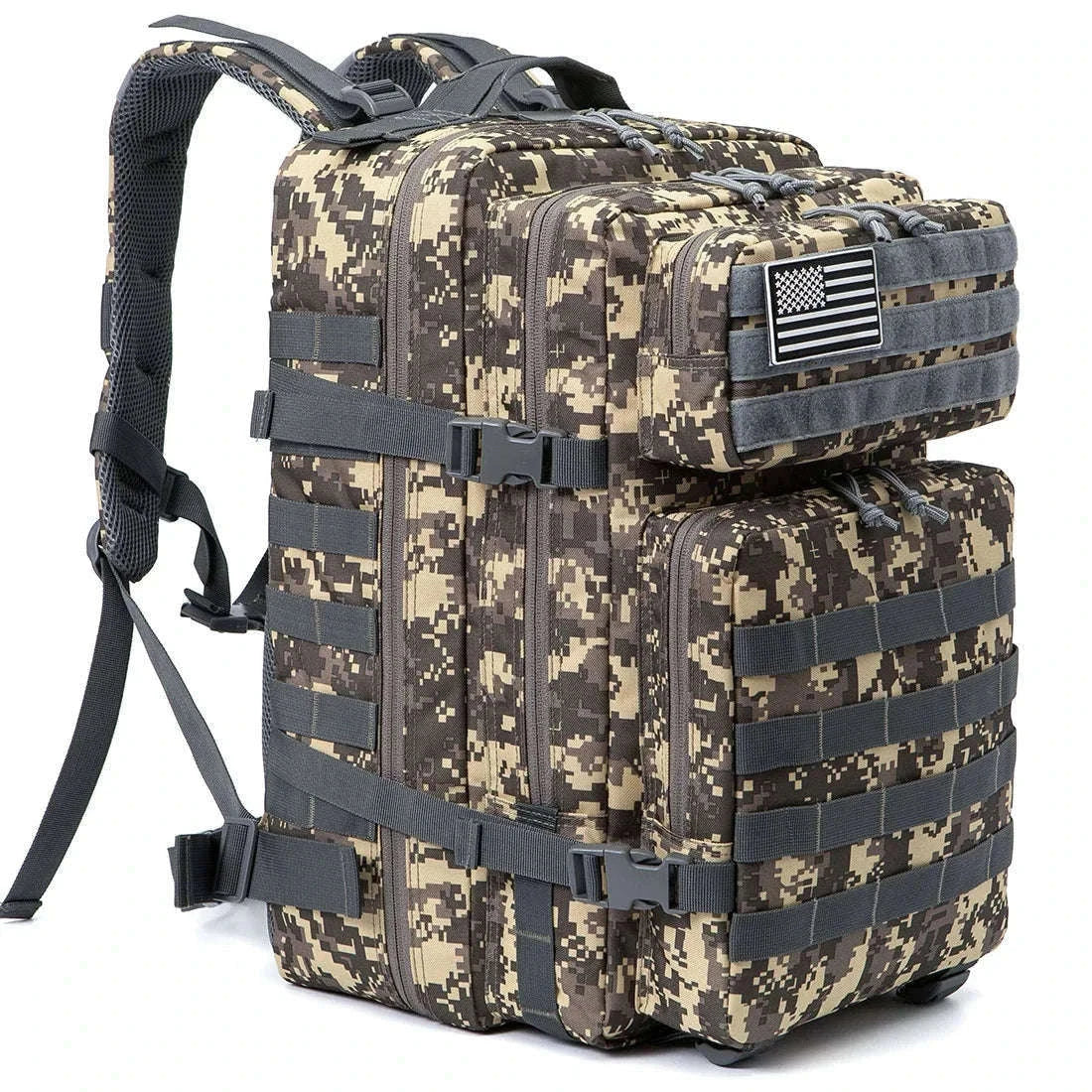 45L Large Capacity Tactical Backpack-Black / United States