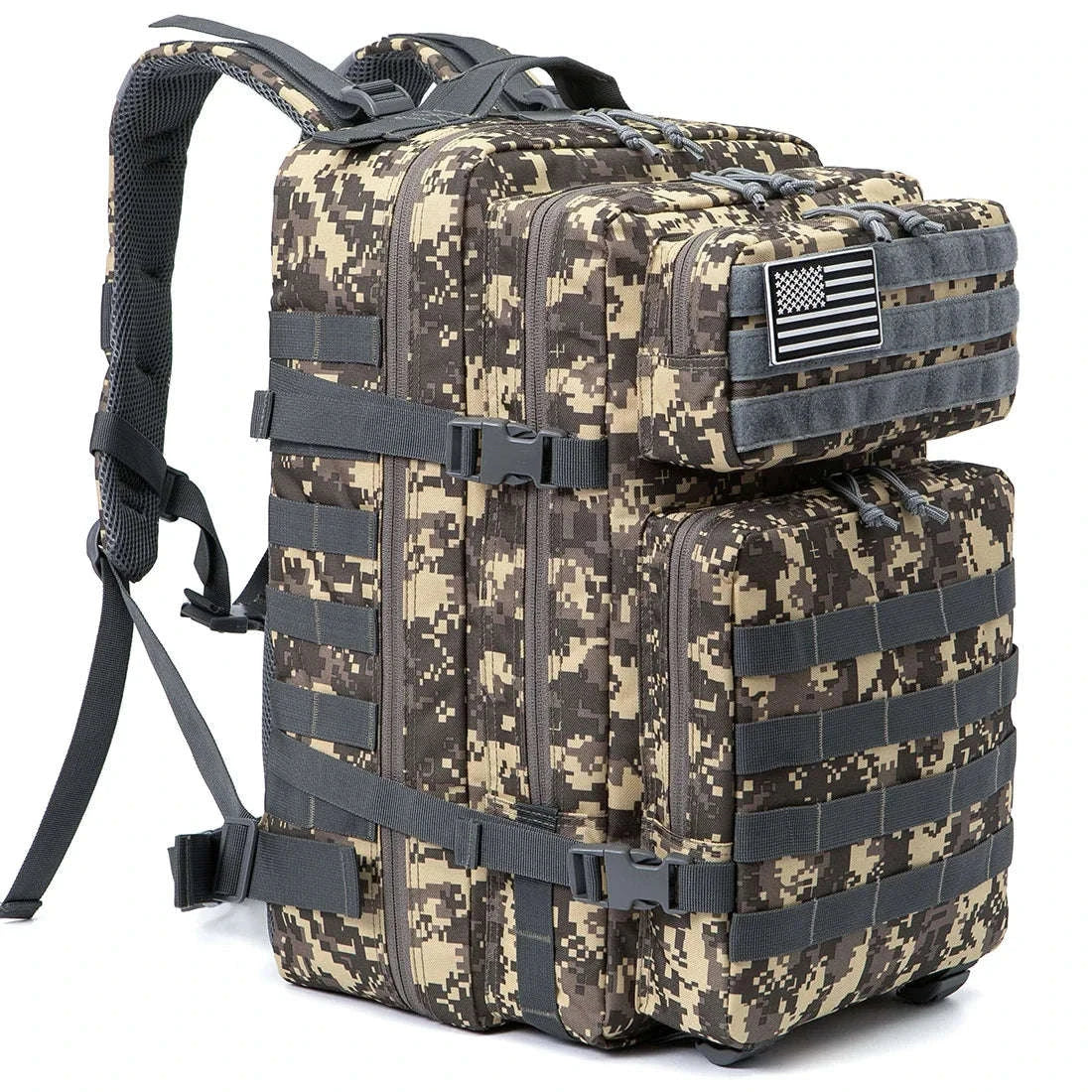 45L Large Capacity Tactical Backpack-Black / United States