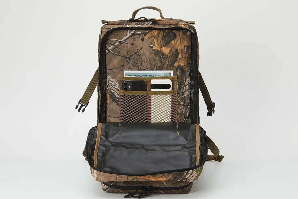 45L Large Capacity Tactical Backpack for Hiking, Camping, Gym and Trekking-Yellow / United States