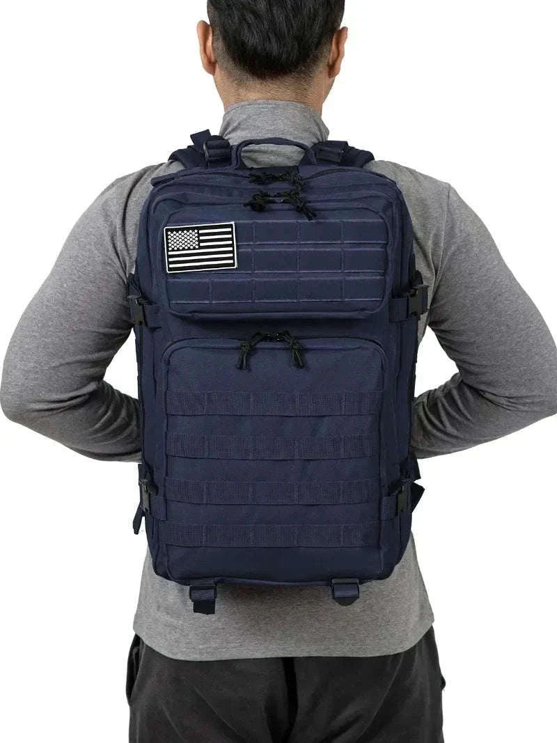 45L Large Capacity Tactical Backpack for Hiking, Camping, Gym and Trekking-Yellow / United States