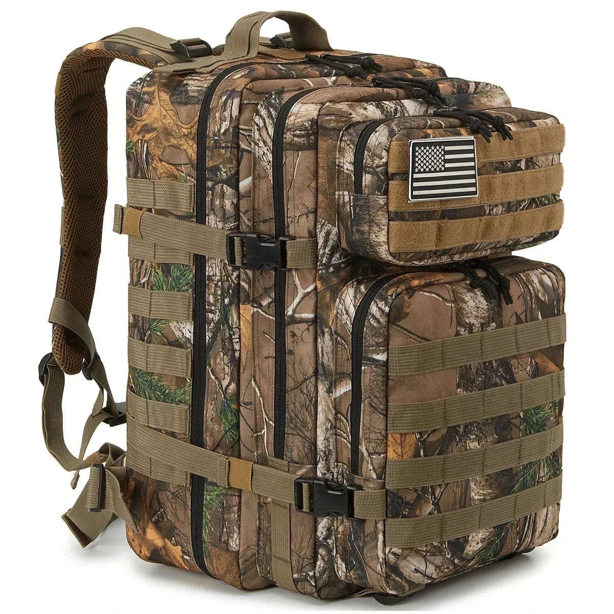 45L Tactical Backpack for Hiking, Camping and Hunting-Red / Poland