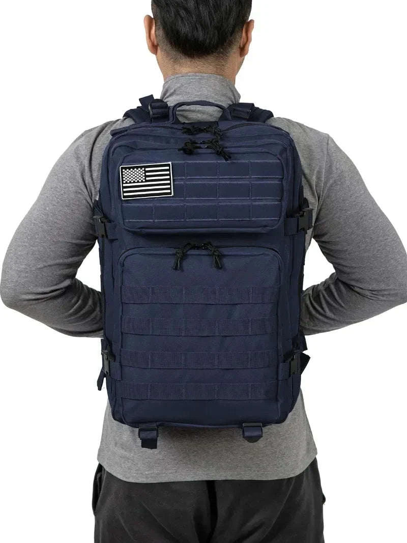 45L Tactical Backpack for Hiking, Camping and Hunting-Red / Poland