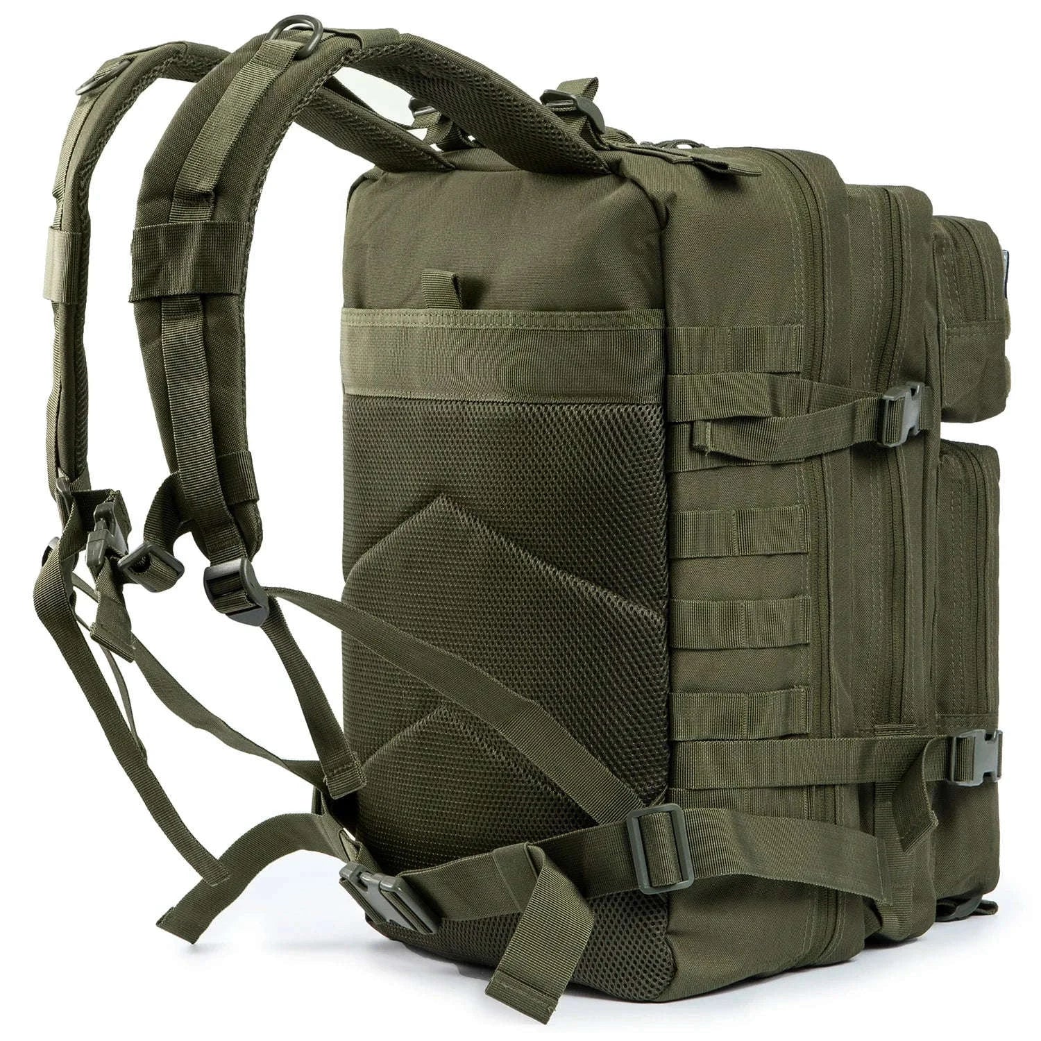 45L Tactical Backpack Large Capacity Outdoor Rucksack-Red Plaid / spain