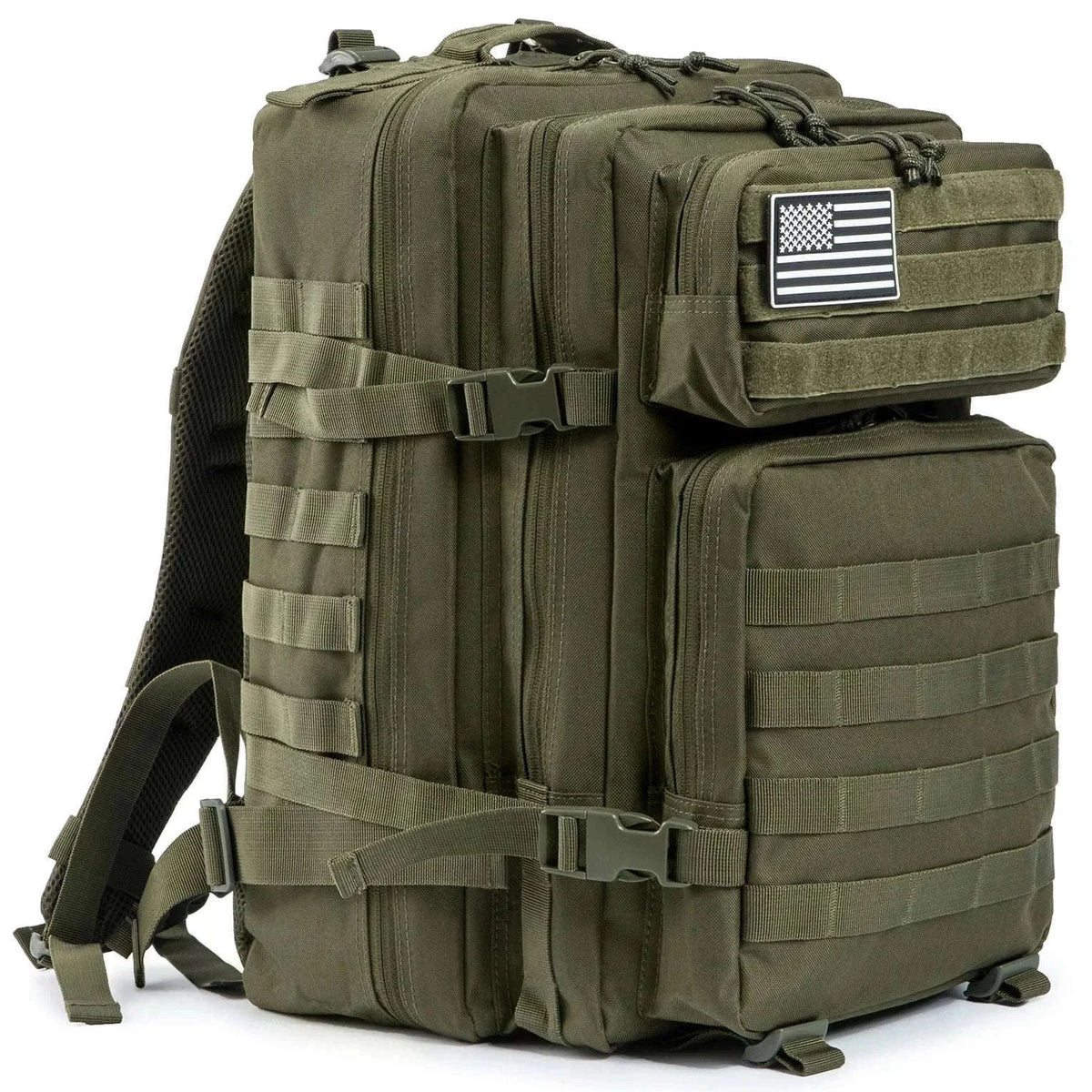 45L Tactical Backpack Large Capacity Outdoor Rucksack-Red Plaid / spain