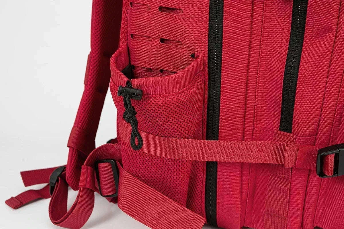 45L Tactical Backpack with Double Cup Holder-Khaki / United States