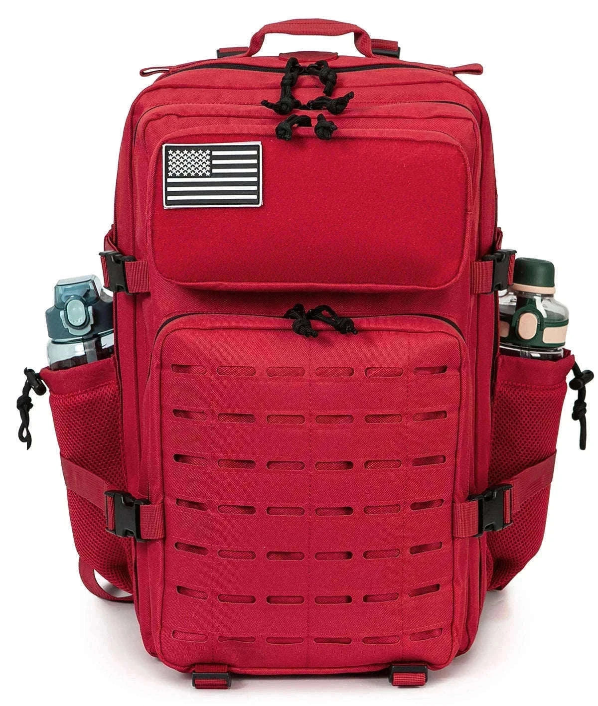 45L Tactical Backpack with Double Cup Holder-Khaki / United States