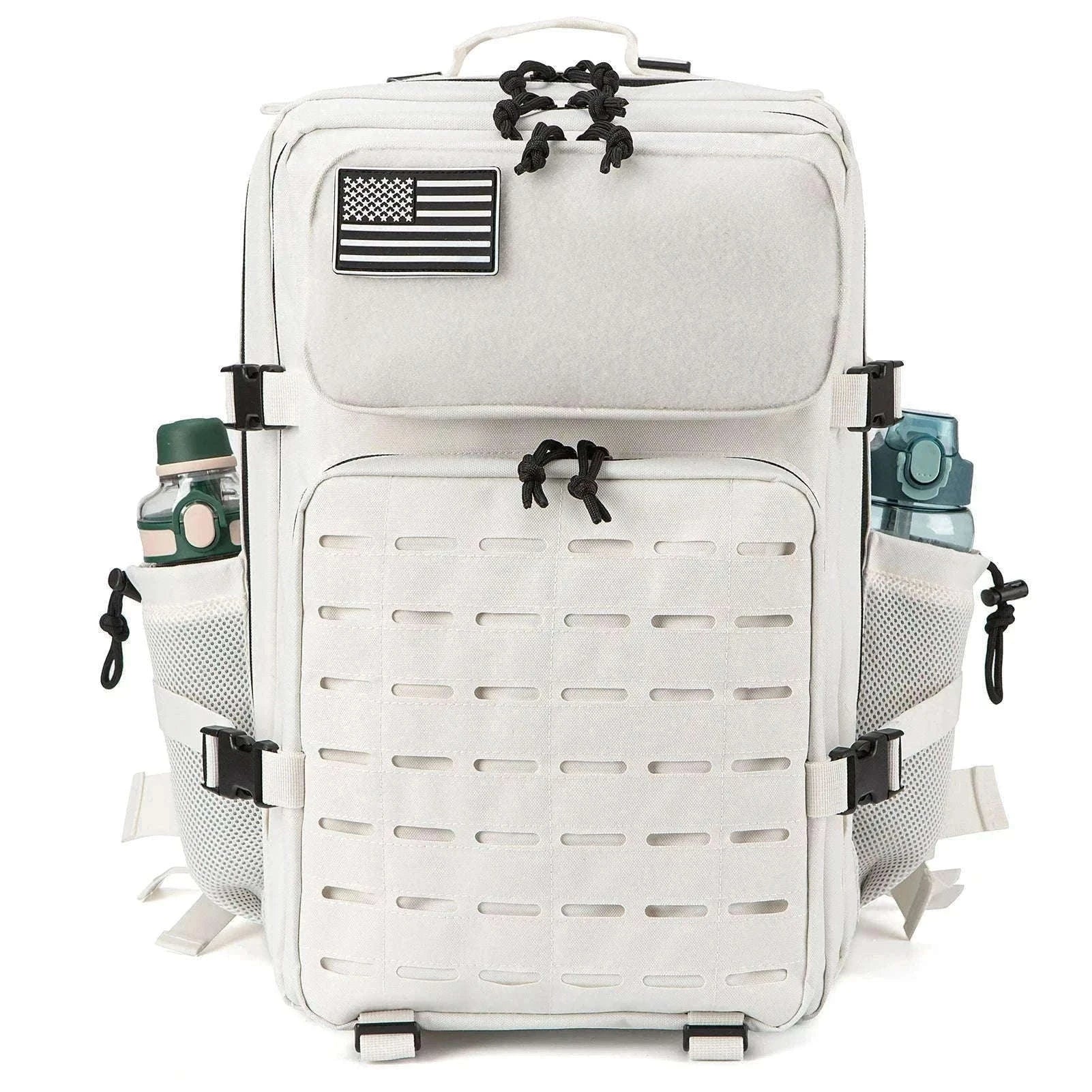 45L Tactical Backpack with Double Cup Holder-Khaki / United States